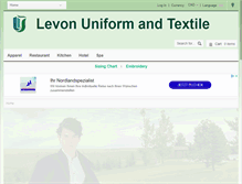 Tablet Screenshot of levonuniform.com